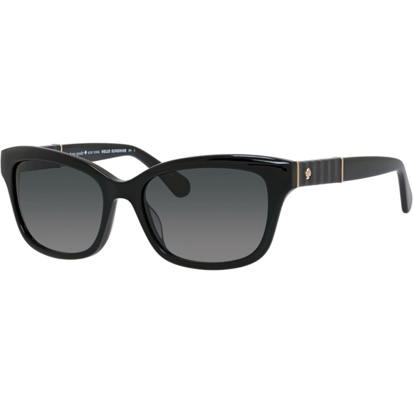 Kate Spade Johanna 2/S Rectangular Sunglasses 0807 Black 9O Dark Gray Gradient main image 10
